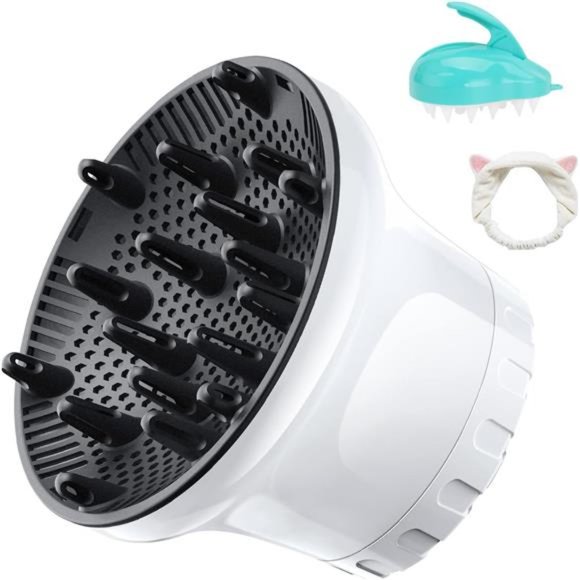 Universal Hair Diffuser Hair Dryer Diffuser Attachment For Curly Wave Thick - Picture 1 of 7